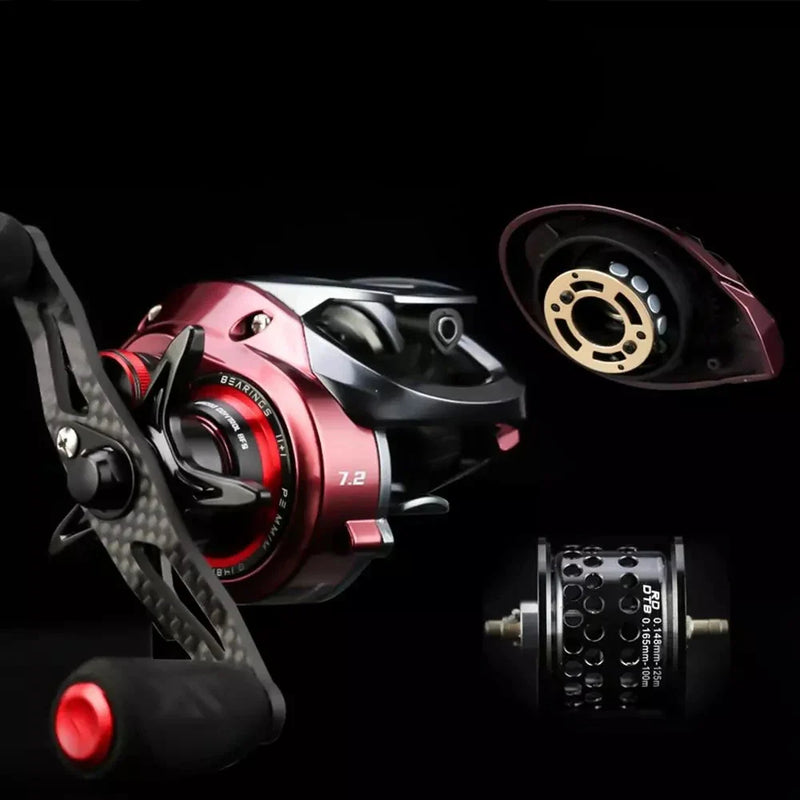 Carretilha SeaKnight RED FOX BFS ultraleve 7.2:1/8.1:1