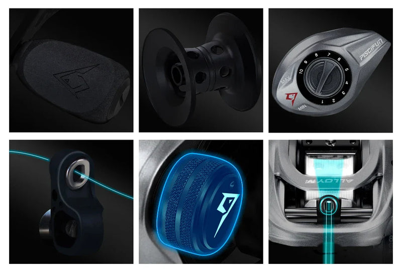 Carretilha Piscifun Alloy M 7.5:1/8.4:1 freio 10kg magnético