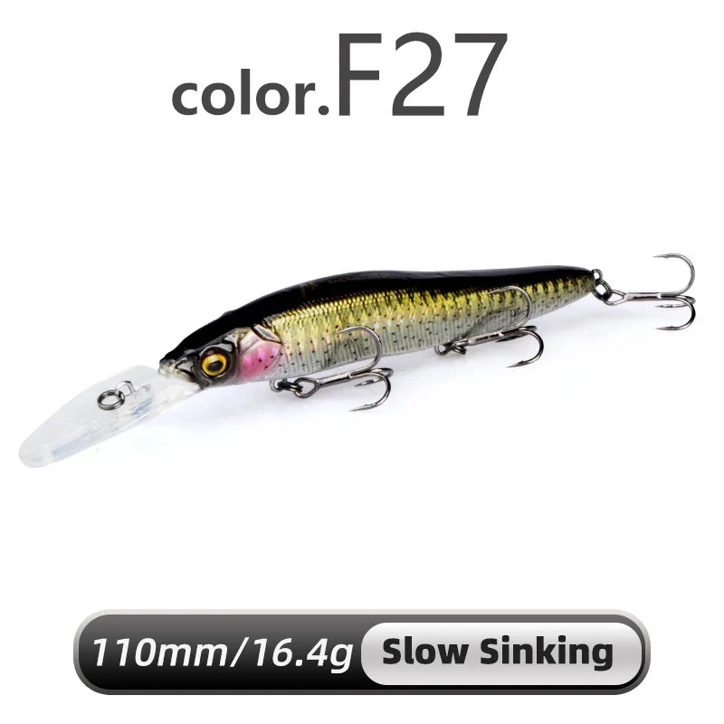 Isca dura Meredith Minnow 110mm p/ tucunaré e robalo
