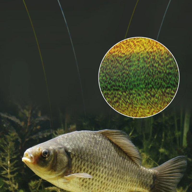 FTK Línea de Pesca Fluorocarbono 300m/500m Invisible Súper Resistente