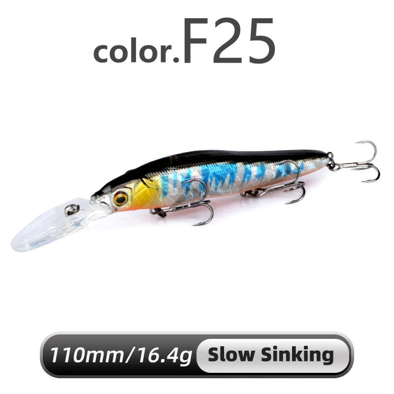 Isca dura Meredith Minnow 110mm p/ tucunaré e robalo