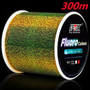 FTK Línea de Pesca Fluorocarbono 300m/500m Invisible Súper Resistente