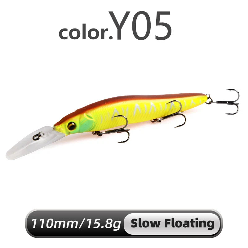 Isca dura Meredith Minnow 110mm p/ tucunaré e robalo
