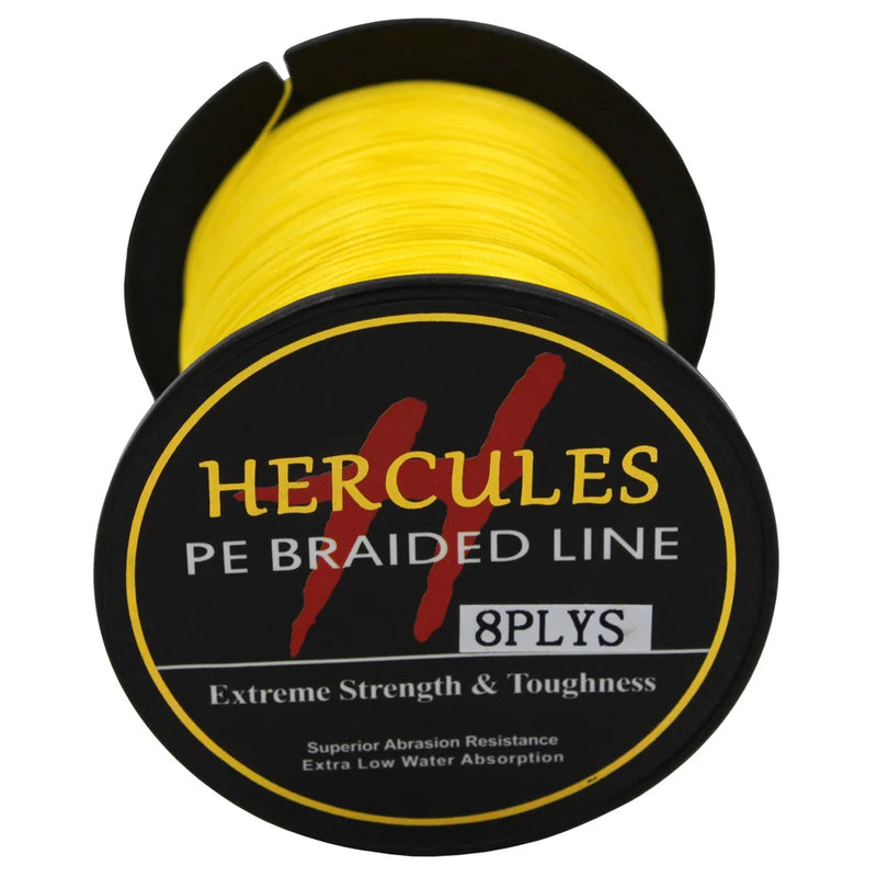 Hercules Línea Trenzada 8 Hilos PE 100m Súper Fuerte 10-300LB Pesca Mar