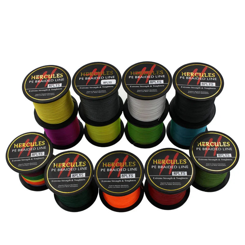 Hercules Línea Trenzada 8 Hilos PE 100m Súper Fuerte 10-300LB Pesca Mar