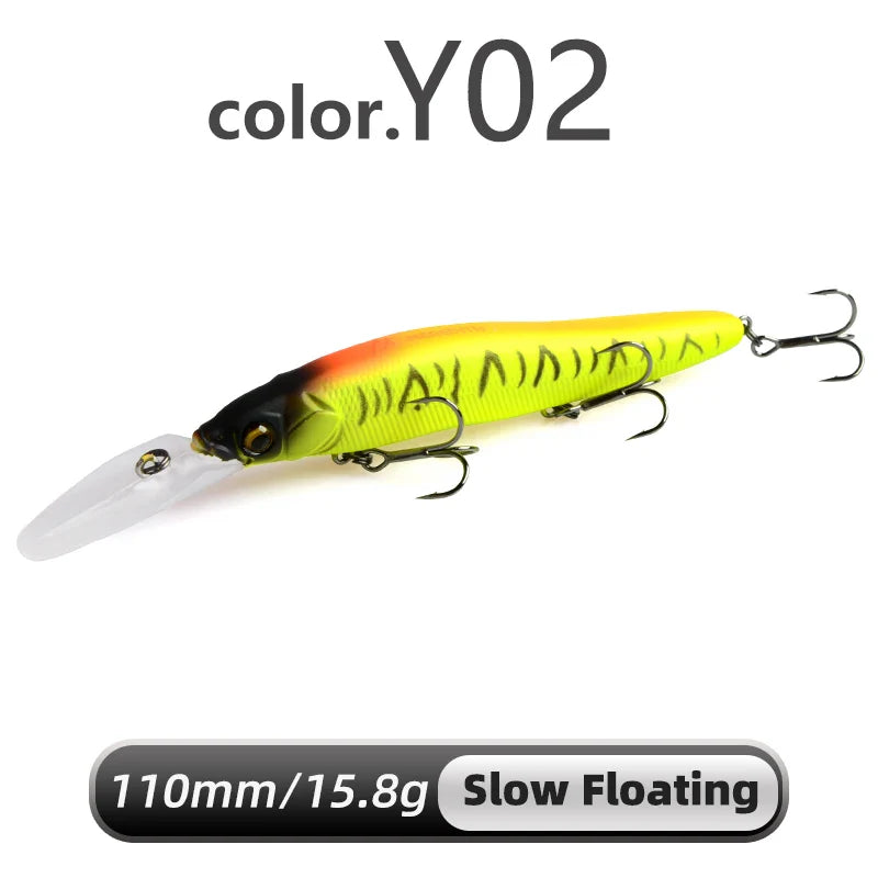 Isca dura Meredith Minnow 110mm p/ tucunaré e robalo