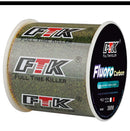 FTK Línea de Pesca Fluorocarbono 300m/500m Invisible Súper Resistente