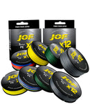 JOF Línea Trenzada 12 Hilos PE 100m-500m Súper Resistente 25-92LB