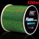 FTK Línea de Pesca Fluorocarbono 300m/500m Invisible Súper Resistente