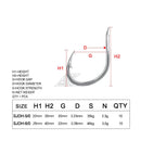 Anzóis JK Jigging 5/0 6/0 aço 3X 50pçs pesca profunda