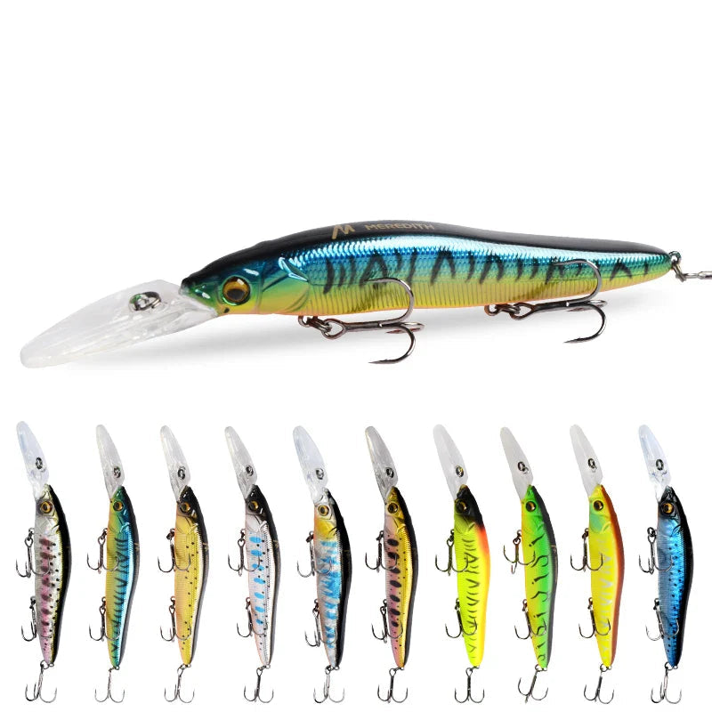 Isca dura Meredith Minnow 110mm p/ tucunaré e robalo