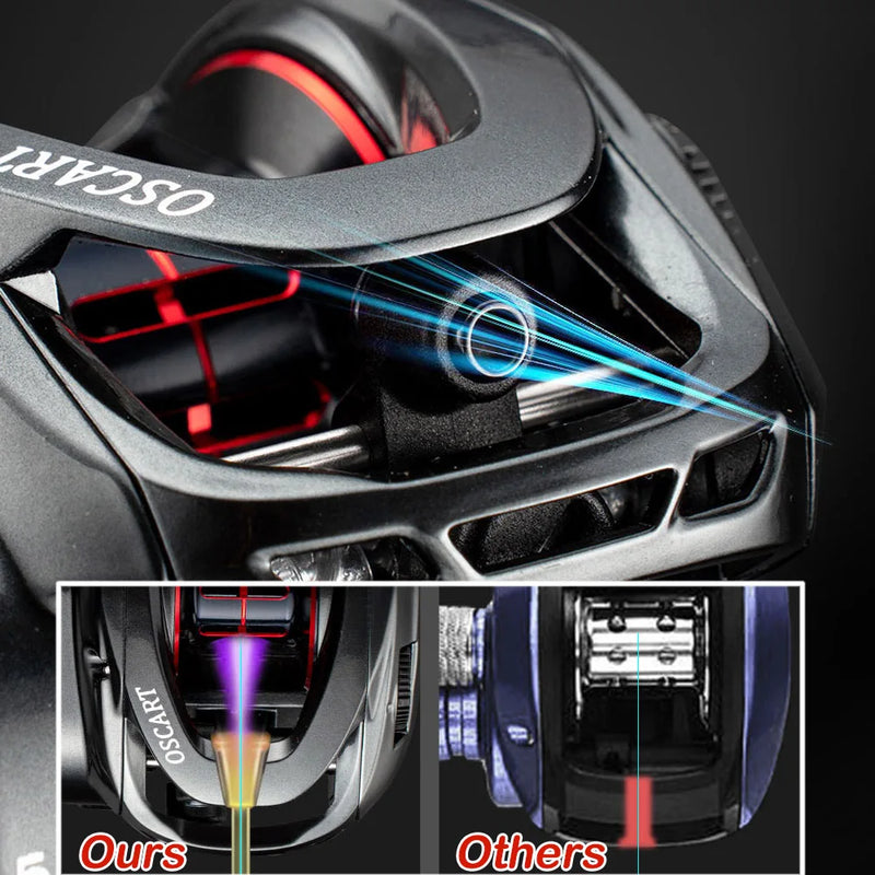 Carretilha JOHNCOO 9BB 7.1:1/5.4:1 p/ mar