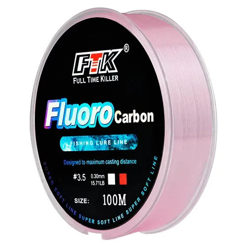 SHIQIAN Línea Fluorocarbono 100m Monofilamento 7-34LB Pesca Variada