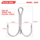 Anzóis triplos PROBEROS 20pçs farpados aço carbono colorido