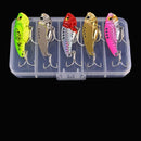 Kit 5 iscas metálicas VIB Aorace 3g–20g com estojo