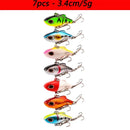 Kit iscas duras tipo minnow/crankbait com olhos 3D