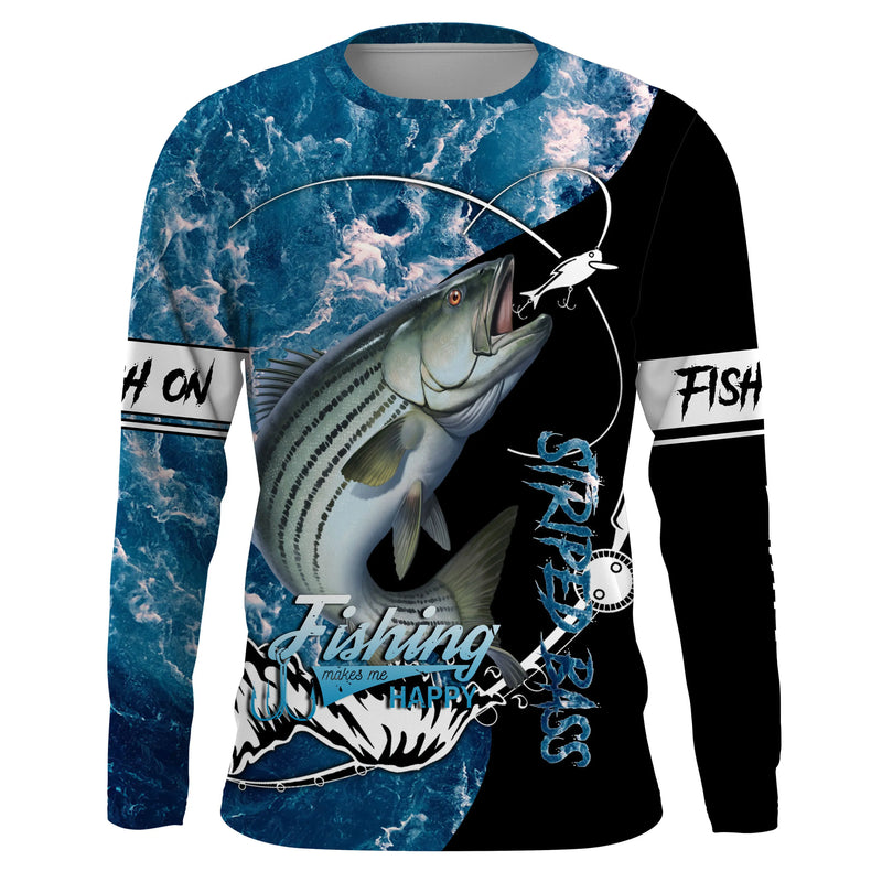 Camiseta 3D Manga Longa Pesca Streetwear Unissex