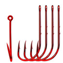 Anzóis FishTrip Baitholder vermelhos haste longa 25–100pçs