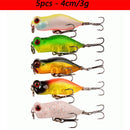 Kit iscas duras tipo minnow/crankbait com olhos 3D