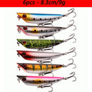 Kit iscas duras tipo minnow/crankbait com olhos 3D