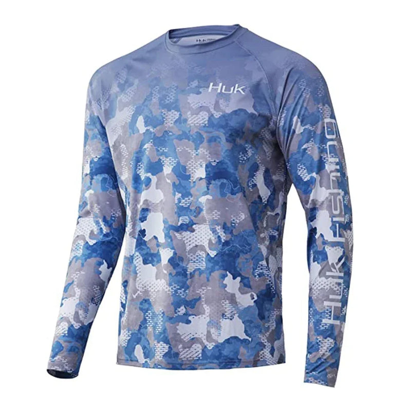 Camisa Masculina Manga Longa UV Leve Secagem Rápida