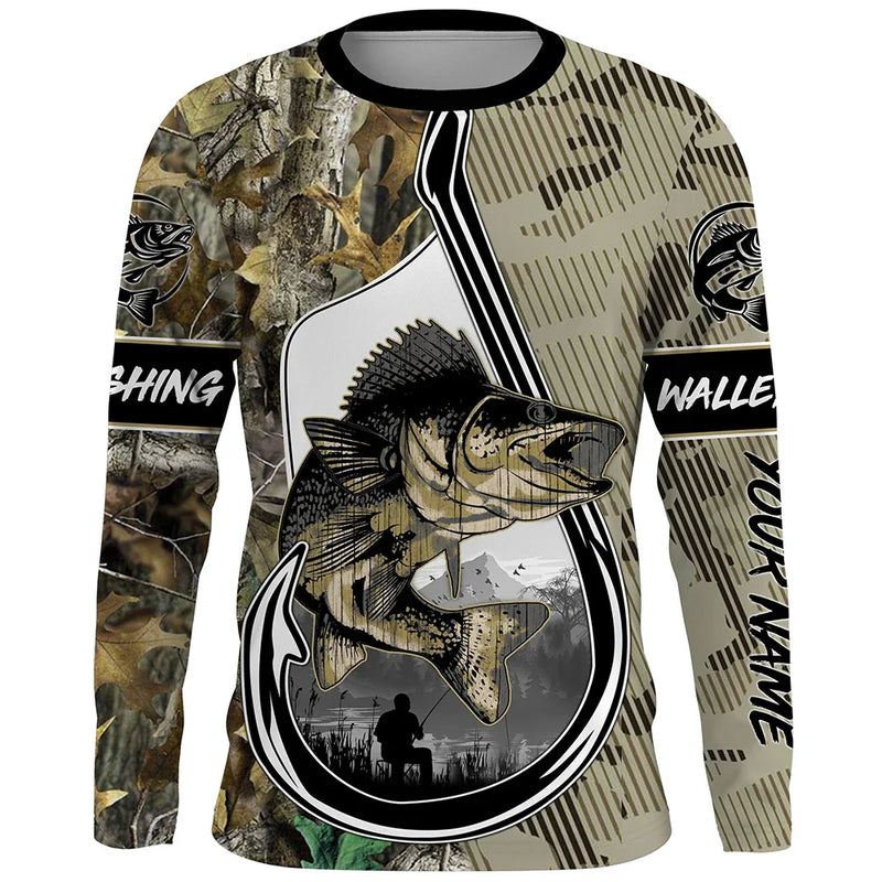 Camiseta Estampada Manga Longa Secagem Rápida Esportiva