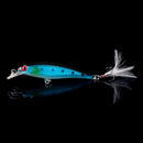 Kit 5/10 iscas minnow FFLYBG 9cm/8g olhos 3D