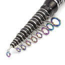 Vara telescópica 1.5–3.0m carbono leve p/ viagem