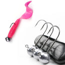 Kit MrLurion 100 anzóis Jig Head 1–3g aço carbono