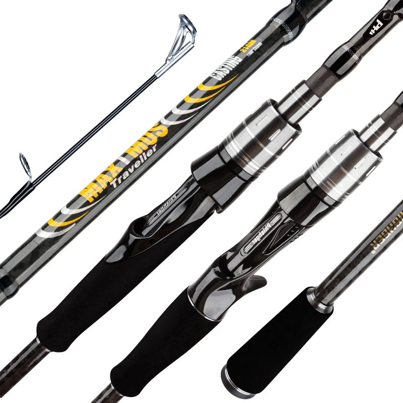 Vara Maximus 1.8–3.0m carbono 30T anéis FUJI