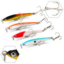 Kit 4 iscas duras Sougayilang wobbler anticorrosão