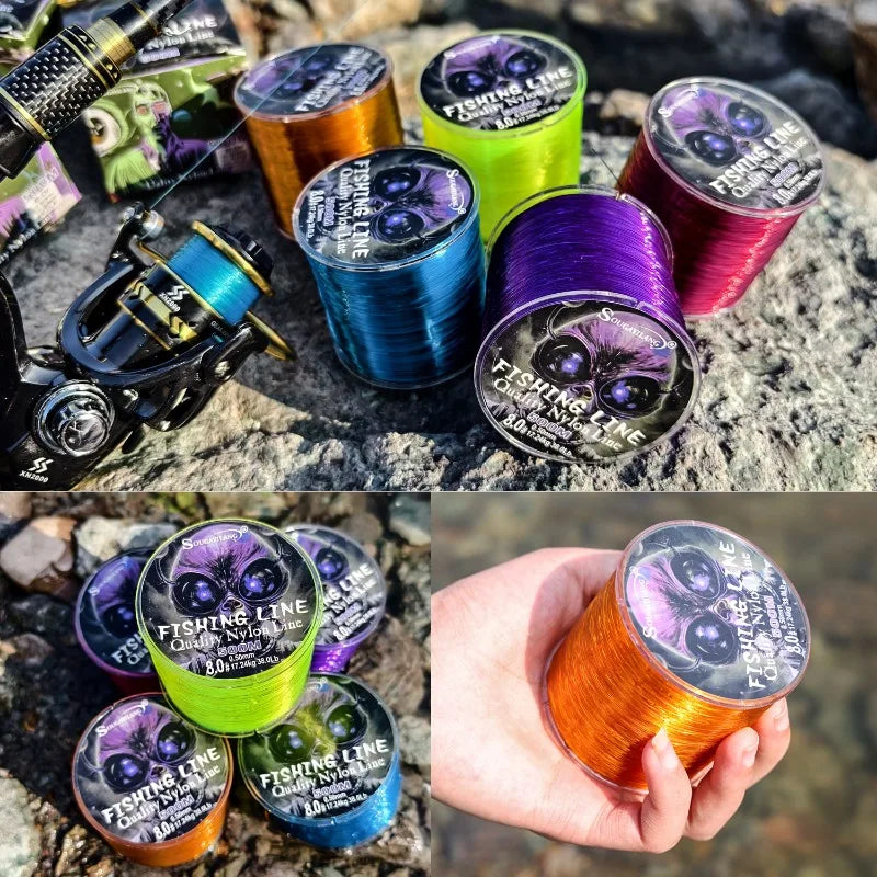 Línea de Pesca Monofilamento Sougayilang 500m Nylon Japonés 7-38LB