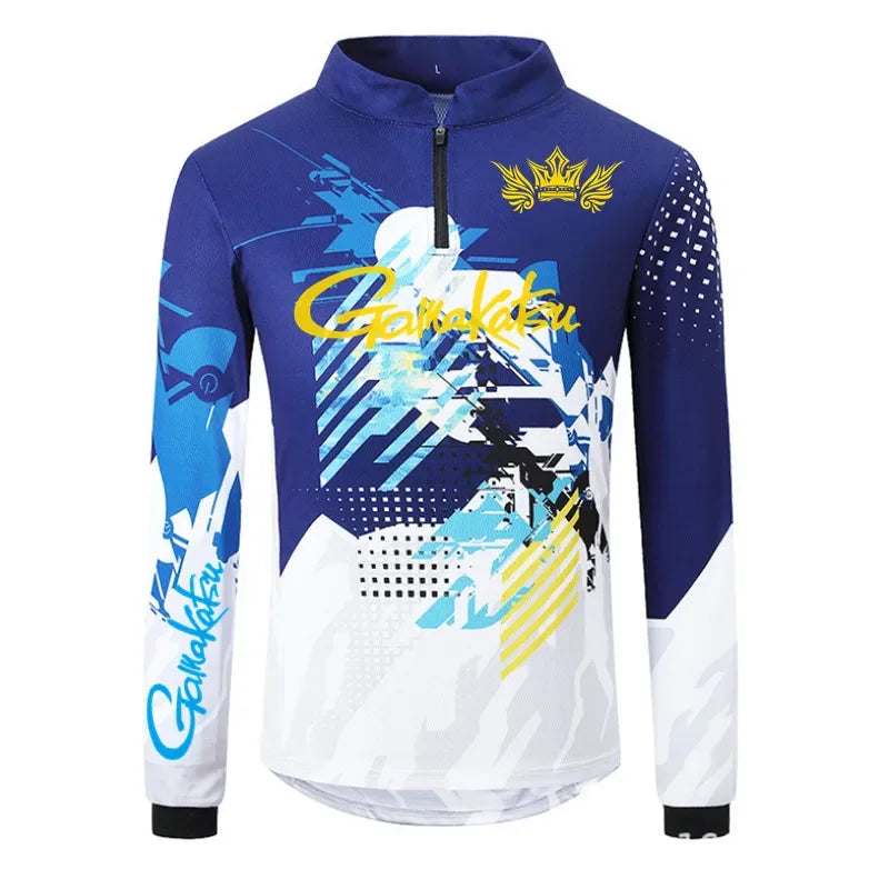 Camisa Masculina Manga Longa UV Secagem Rápida Verão