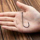 Anzóis FTK carpa farpados aço alto carbono 50–200pçs