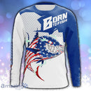 Camiseta 3D Manga Longa Pesca Streetwear Unissex