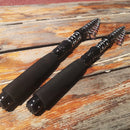 Vara telescópica 1.5–3.0m carbono leve p/ viagem