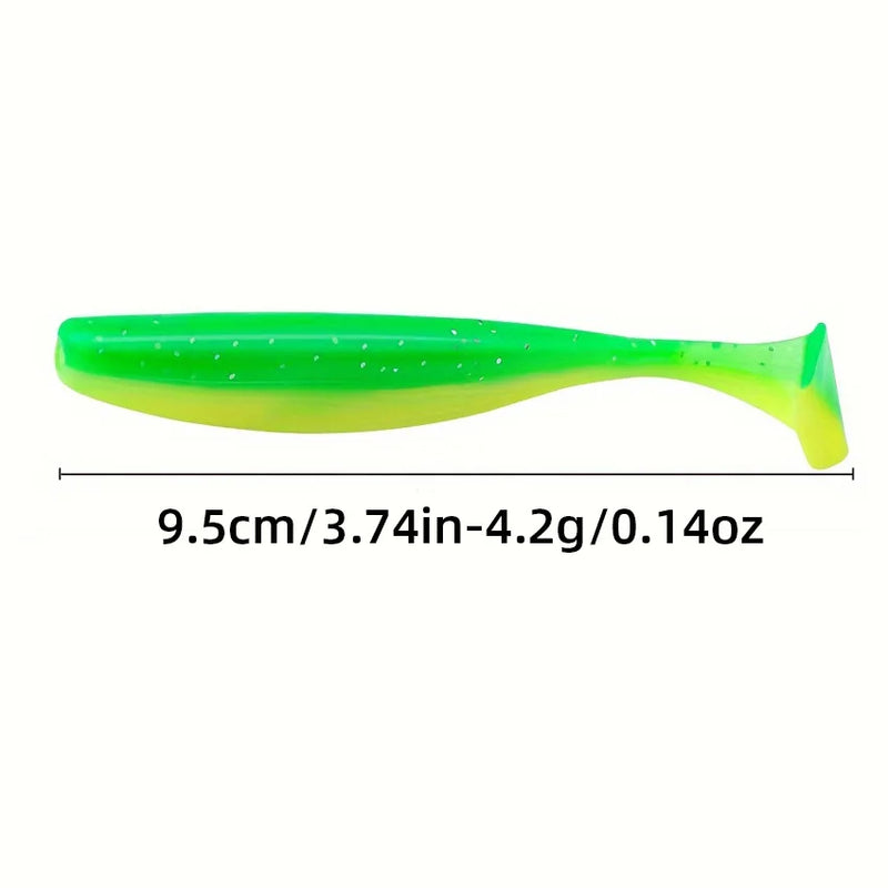 Kit 25 iscas macias silicone + anzóis e jigs variados