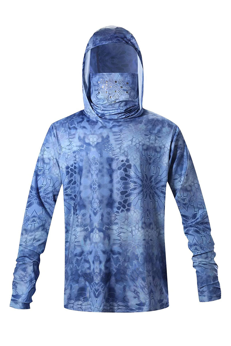 Camisa de Pesca com Capuz UV Masculina Verão 2025