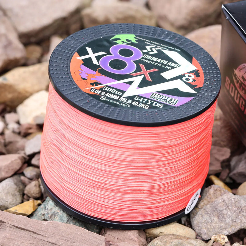 Sougayilang Línea Trenzada PE 8 Hilos 100m-500m 22-88LB Multifilamento