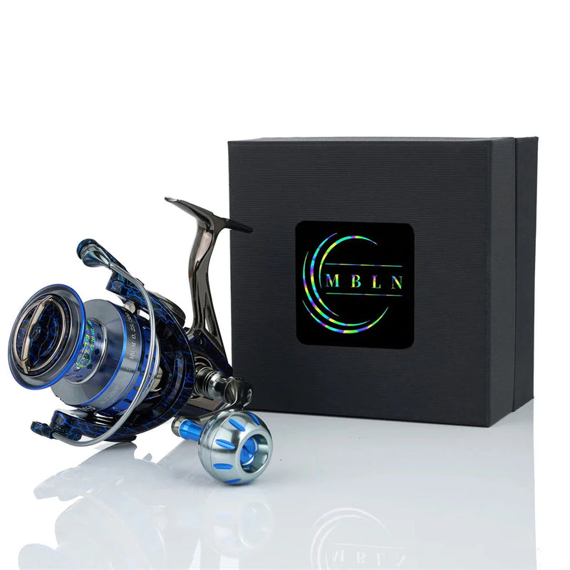 Molinete MBLN 2500–7500 metálico 5+1BB freio 21kg