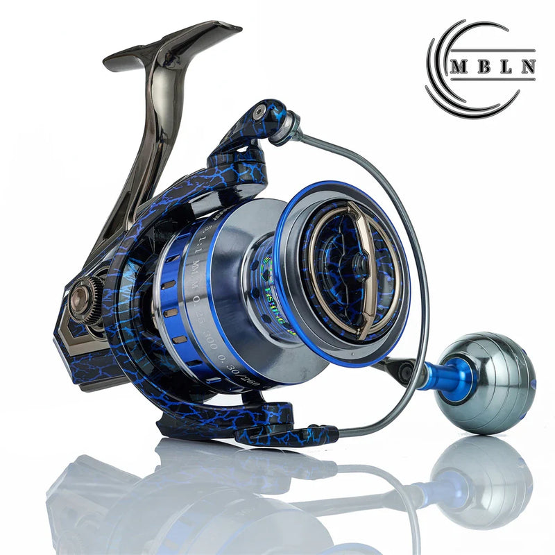 Molinete MBLN 2500–7500 metálico 5+1BB freio 21kg