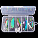 Kit 5 iscas metálicas VIB Aorace 3g–15g rio e mar