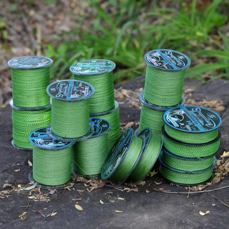 Sougayilang Línea Trenzada PE 4 Hilos 150m/350m 20-78LB Invisible