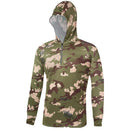 Camisa de Pesca com Capuz Anti-UV Respirável Leve