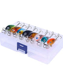 Kit 8 iscas flutuantes minnow topwater com estojo