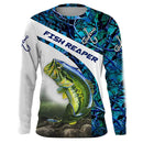 Camiseta 3D Manga Longa Pesca Streetwear Unissex
