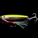 Kit 5 iscas metálicas tipo jig 7g–40g p/ água salgada