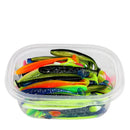 Kit 50 iscas SHIQIAN silicone p/ robalo e tucunaré