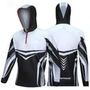 Camisa de Pesca com Capuz UV Secagem Rápida Verão