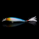 Kit 5/10 iscas minnow FFLYBG 9cm/8g olhos 3D